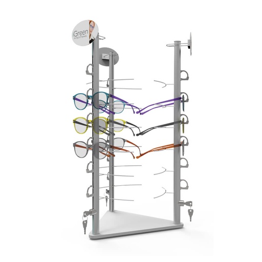 Expositor de mesa con 3 barras RR6 (18), 330x720 mm