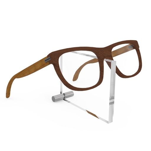 [A.GH2 / HTS] Portamontatura, acrilico trasparente con alluminio, 90x70 mm