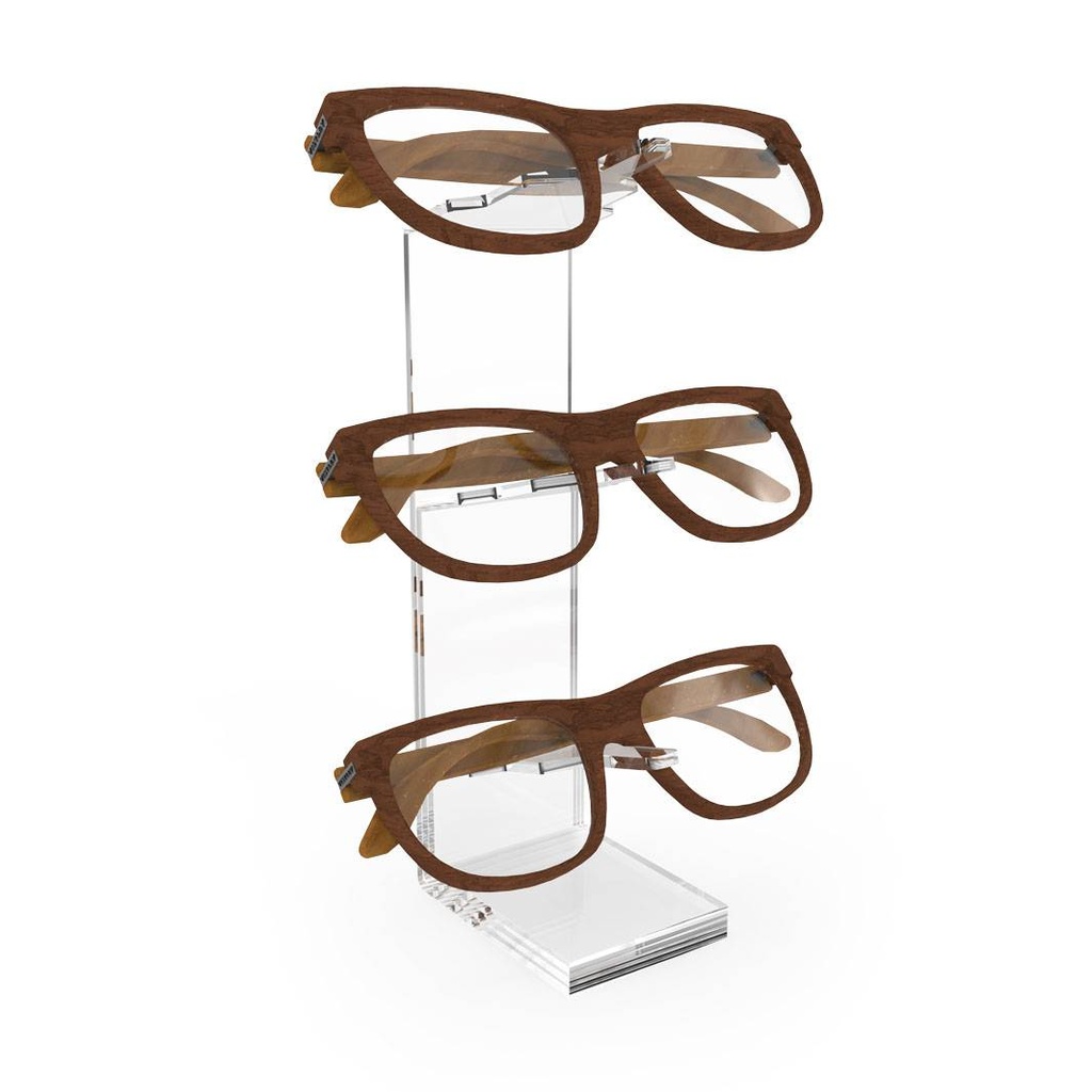 Brillenhalter, transparentes Polycarbonat (DUAL)
