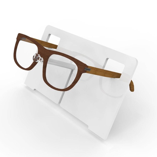 Brillenhalter mit verstellbarem Neigungswinkel aus Acryl