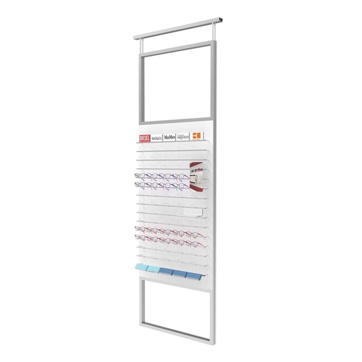 Telescope display, 1 panel with 15 bars (75), 900x1800-4500 mm