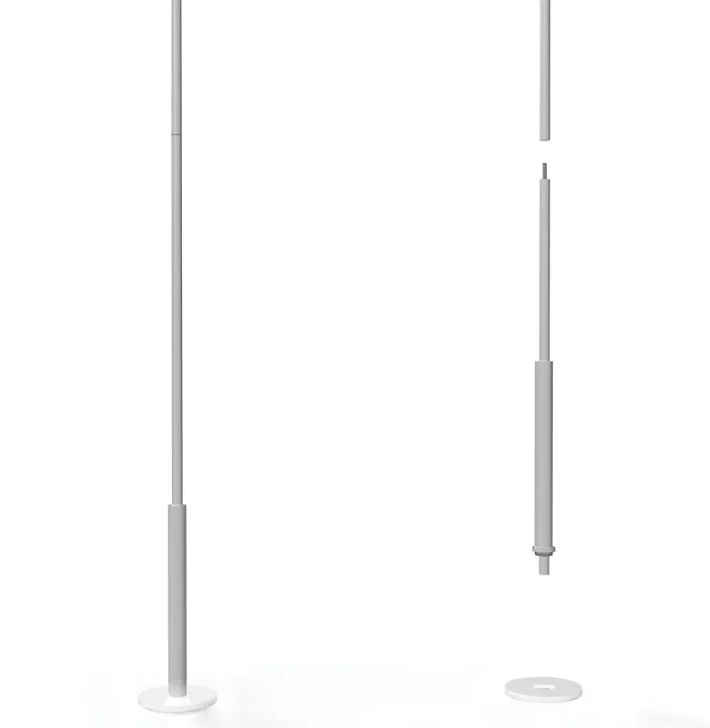 Teleskopstange für Schaufensterelemente, Φ8/Φ14, 1500-4000 mm