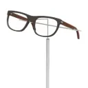 Telescopic rod with frame holder for shop windows, standing