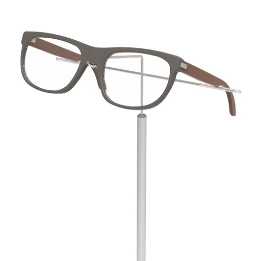 Tige télescopique avec support de cadre pour vitrine, autoportant