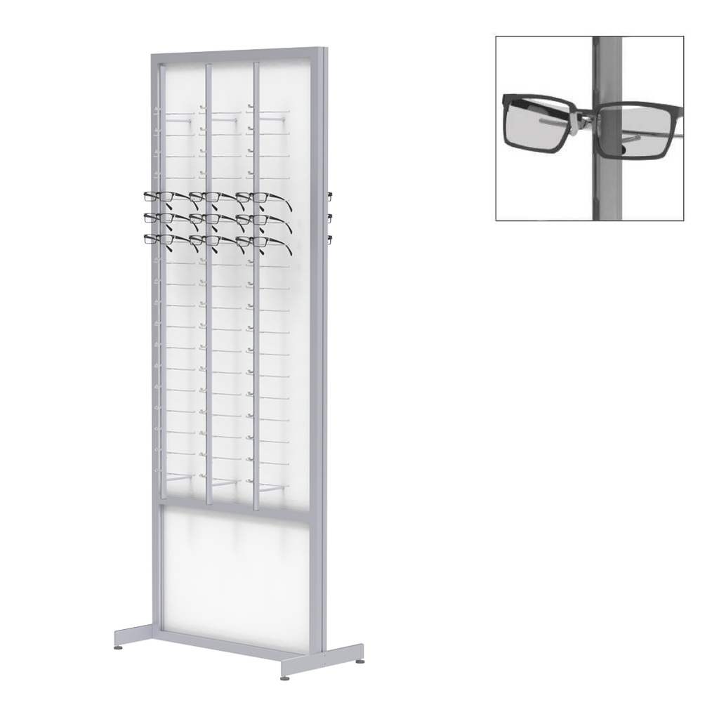 FS display, 2-sided fixed plate with open rods