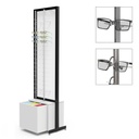 FS display, 2-sided fixed plate, 4 rods (72 frames), 1 drawer (120 cases),552x1980x400 mm