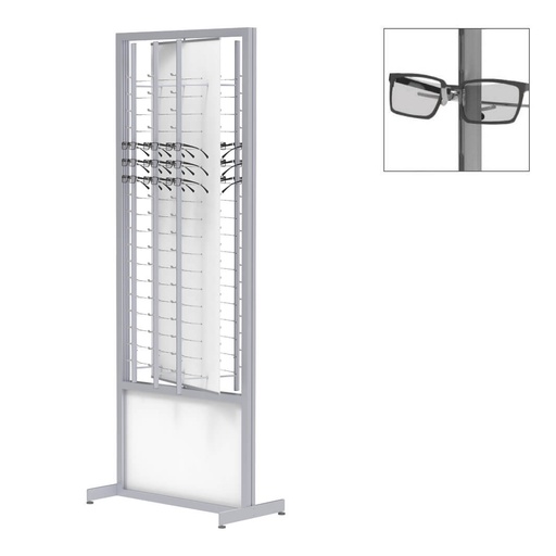 FS display, rotating plate - open rods