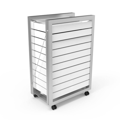 Meuble à roulettes, 10 plateaux (150), 556x834x330 mm