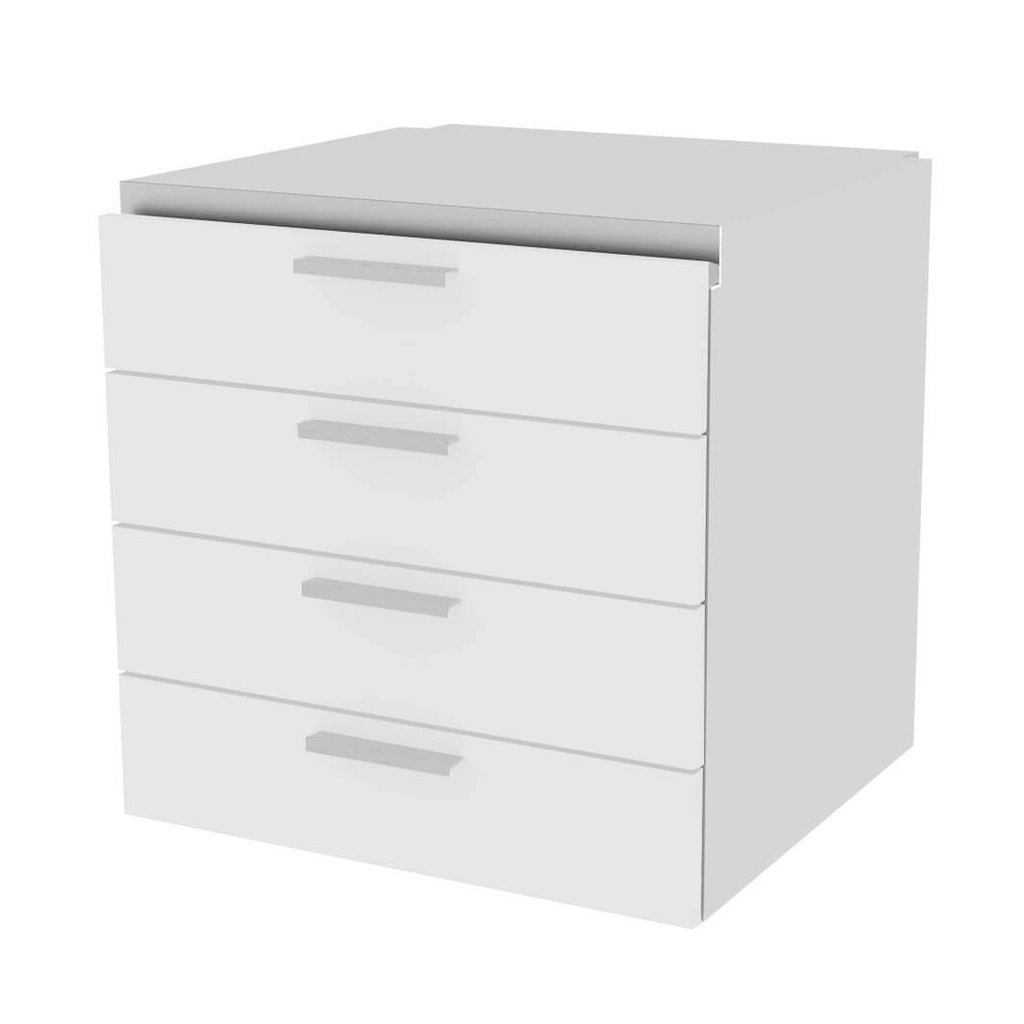 Mueble EX con 4 cajones, 600x600x580 mm