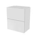LAB wall cabinet with bi-fold doors, 2 shelves, 500x580x320 mm