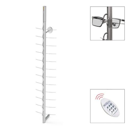 Asta SRCRF bloccabile con motore, 12 montature, 1080 mm (distanza 70 mm)