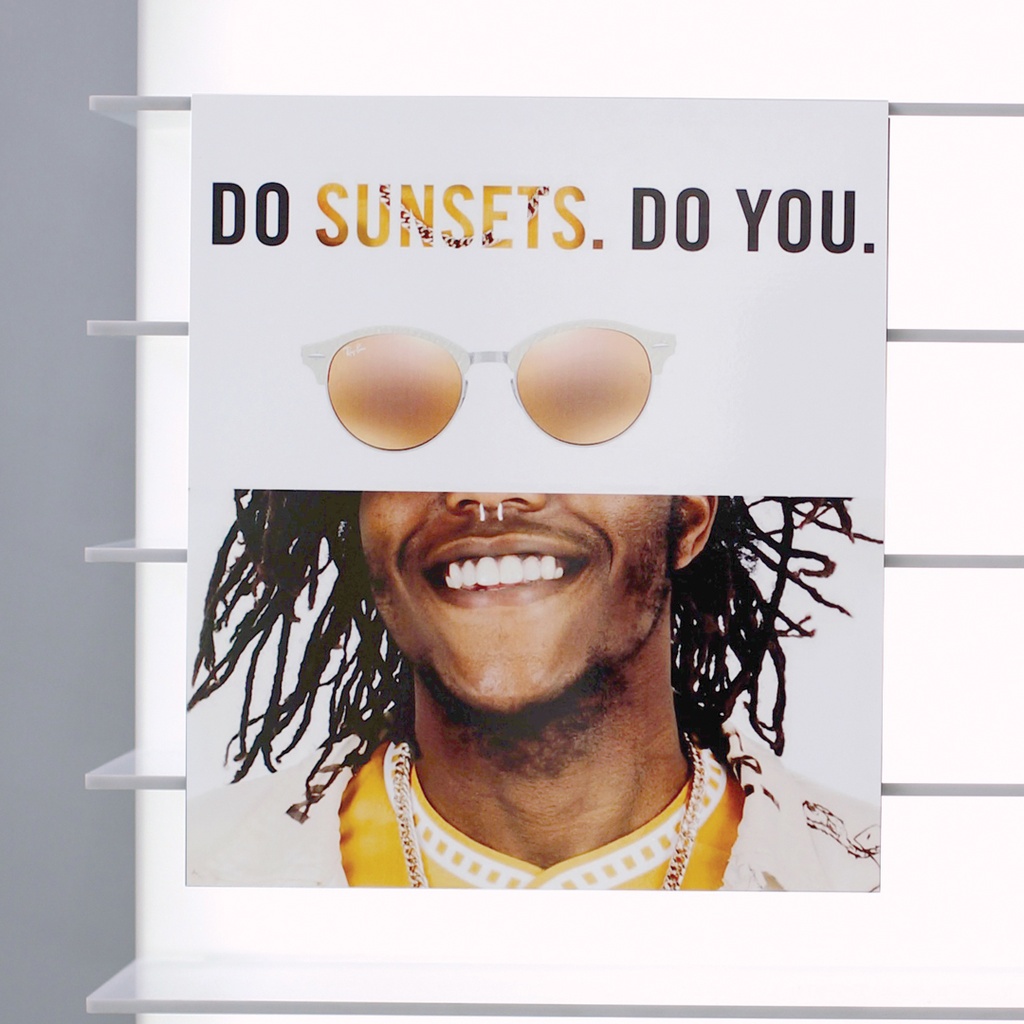 Vera advertisement with print, sliding, 385x438 mm